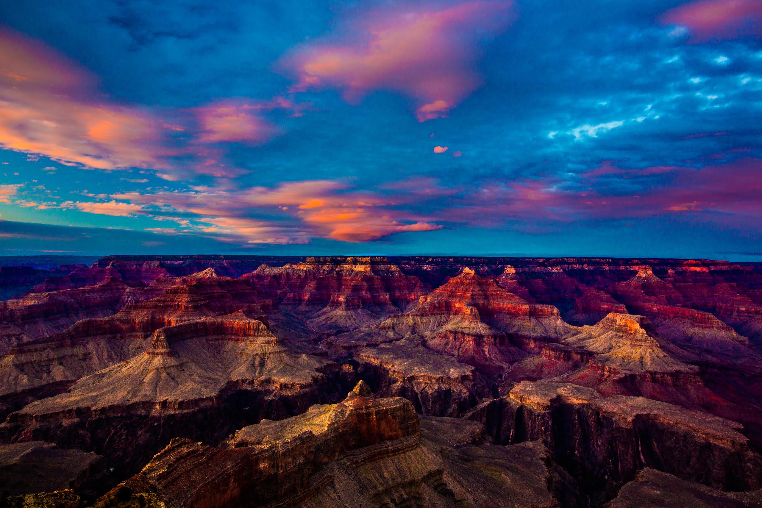 Get Outside Sunset  Over the Grand  Canyon 